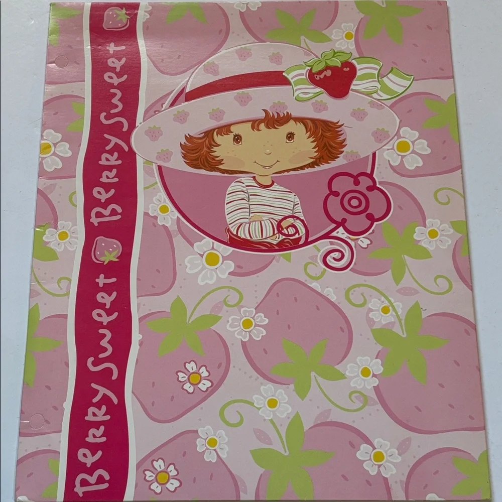Strawberry Shortcake Folder 2003 Millennial Strawberry Shortcake School Folder